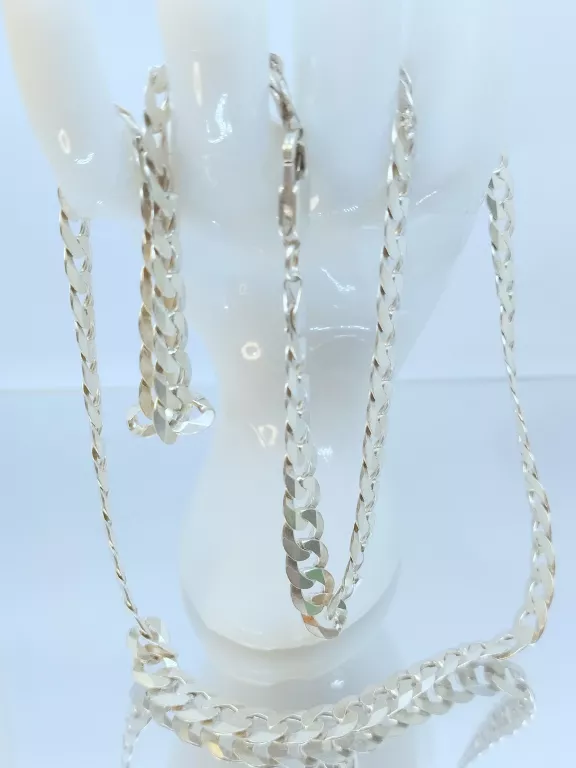 SREBRNY ŁAŃCUSZEK | MĘSKI | 925 | 37,23 G | 61 CM