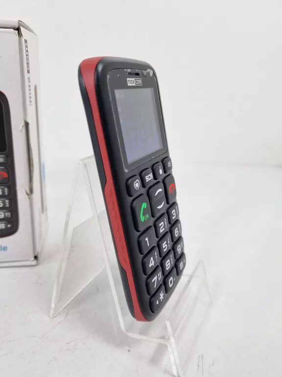 TELEFON MAXCOM MM428 + PUDEŁKO + ŁADOWARKA