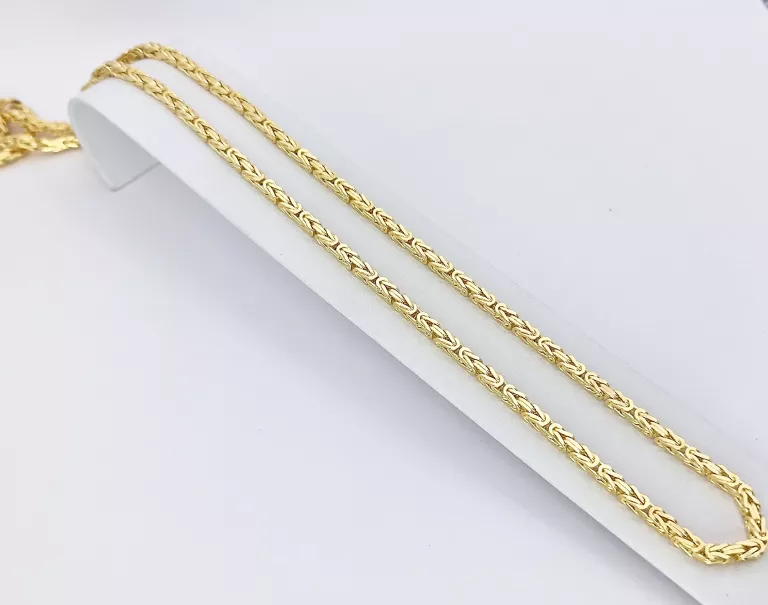 ZŁOTY ŁAŃCZUSZEK SPLOT KRÓLEWSKI - 585 60CM 36,3G