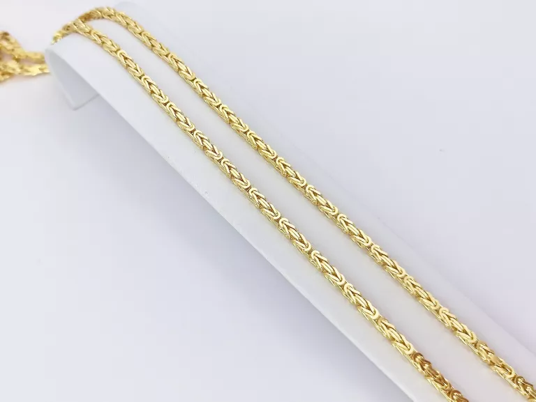 ZŁOTY ŁAŃCZUSZEK SPLOT KRÓLEWSKI - 585 60CM 36,3G