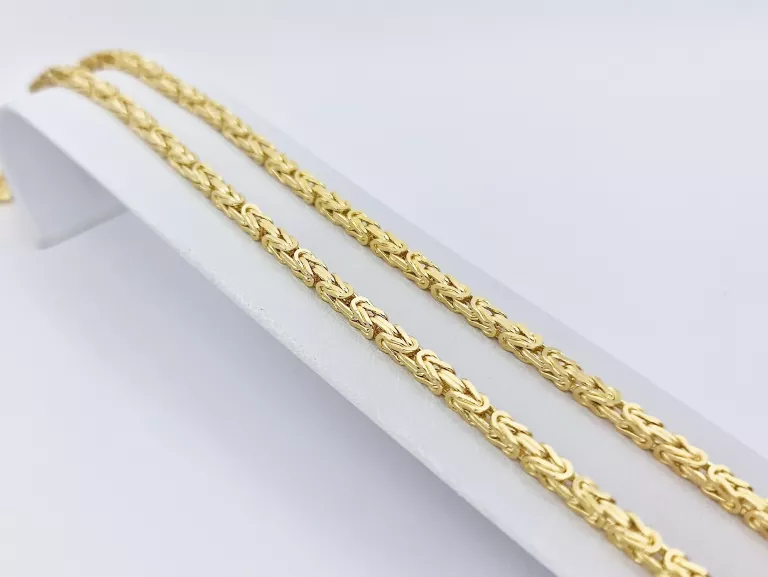 ZŁOTY ŁAŃCZUSZEK SPLOT KRÓLEWSKI - 585 60CM 36,3G