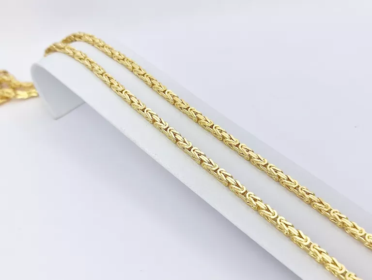 ZŁOTY ŁAŃCZUSZEK SPLOT KRÓLEWSKI - 585 60CM 36,3G