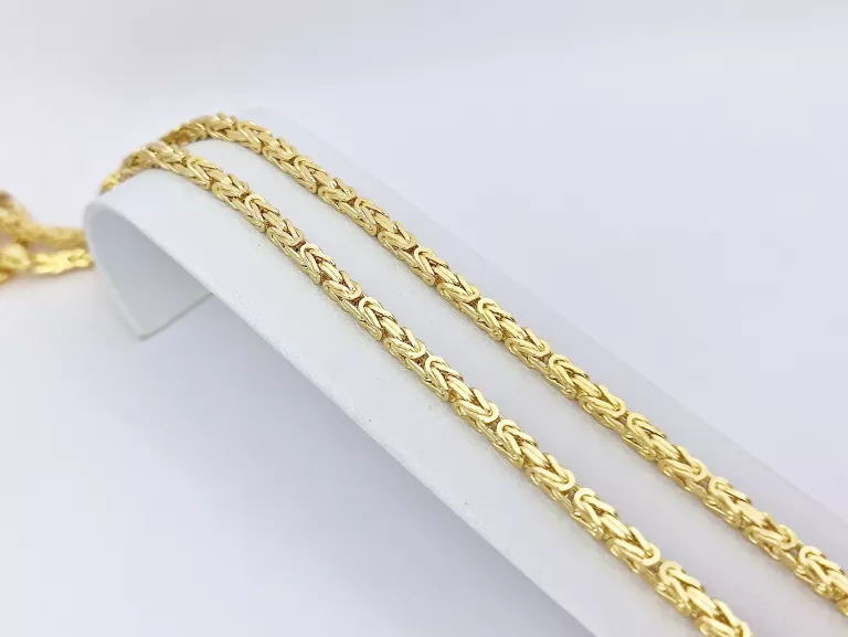 ZŁOTY ŁAŃCZUSZEK SPLOT KRÓLEWSKI - 585 60CM 36,3G