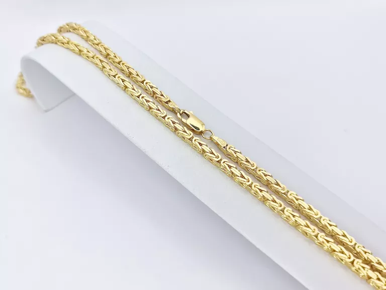 ZŁOTY ŁAŃCZUSZEK SPLOT KRÓLEWSKI - 585 60CM 36,3G