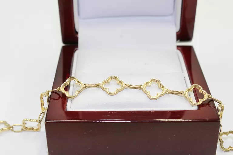 ZŁOTA BRANSOLETKA 585 W:4,17G DŁ.18CM