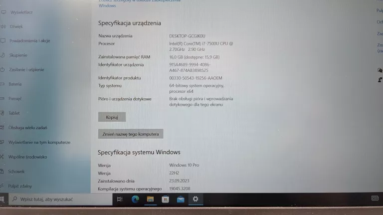 LAPTOP LENOVO THINKPAD X270 I7 16/512SSD