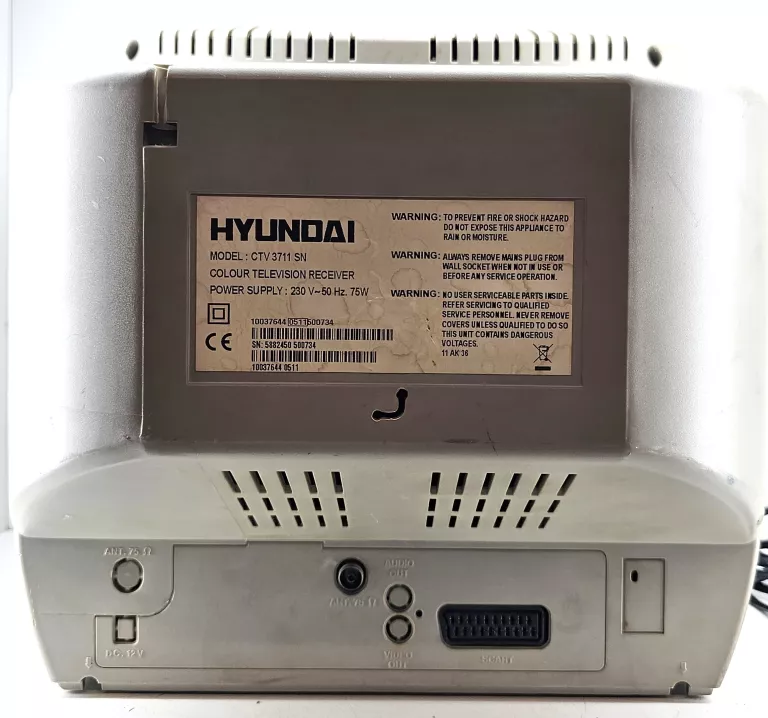 TV HYUNDAI CTV3711 KINESKOPOWY + PILOT