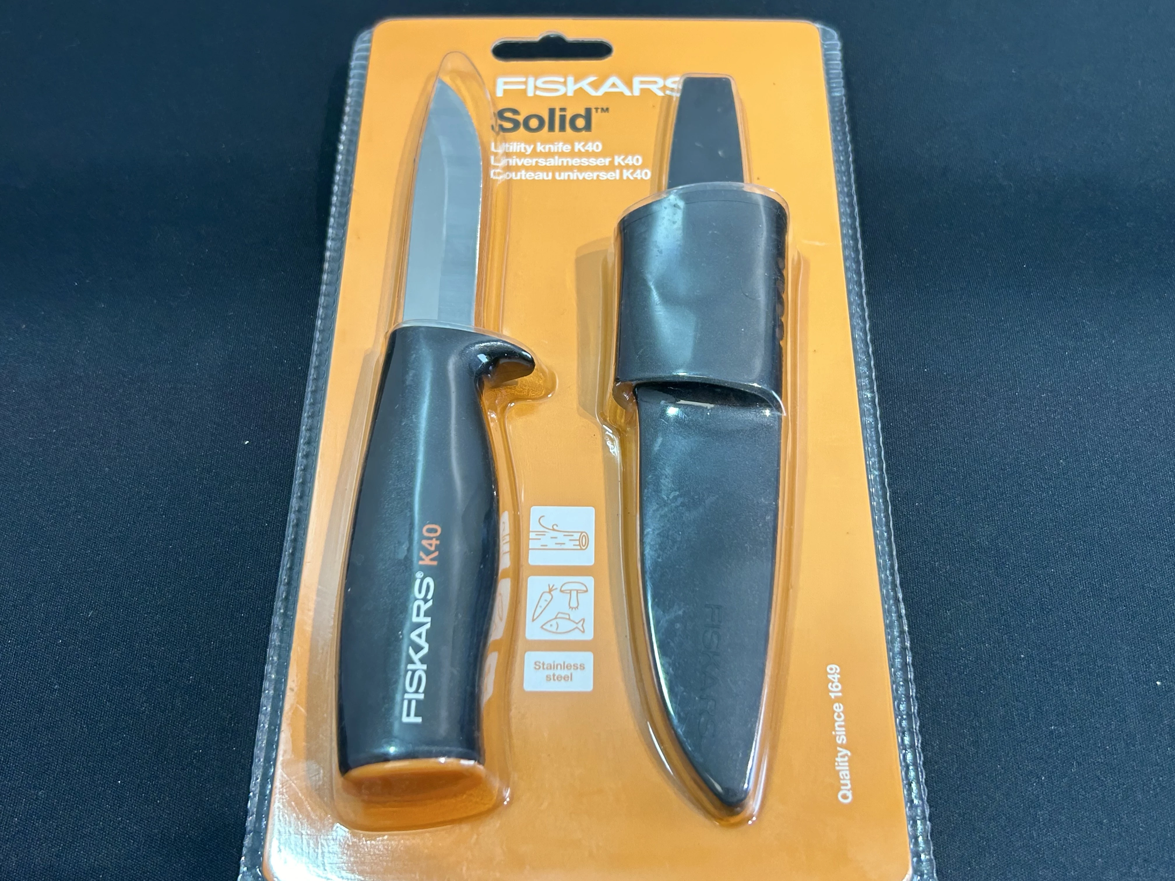 Fiskars Solid Utility Knife K40