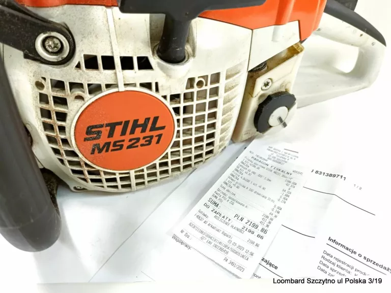 PIŁA SPALINOWA STIHL MS231+FV Z DN 01-03-23 R