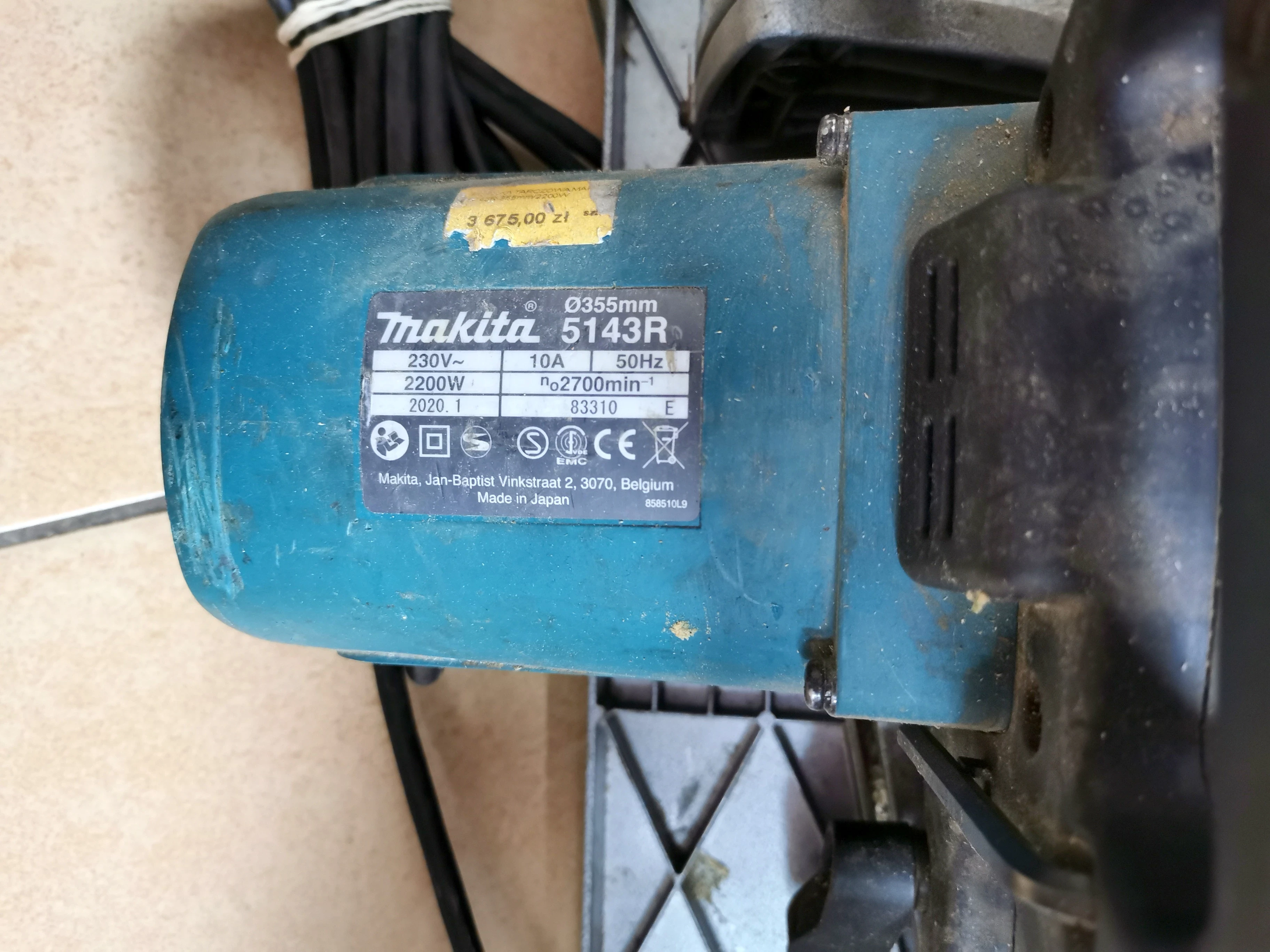 makita-5143r-pilarka-tarczowa-pila-355mm-2200w-stan-uzywany