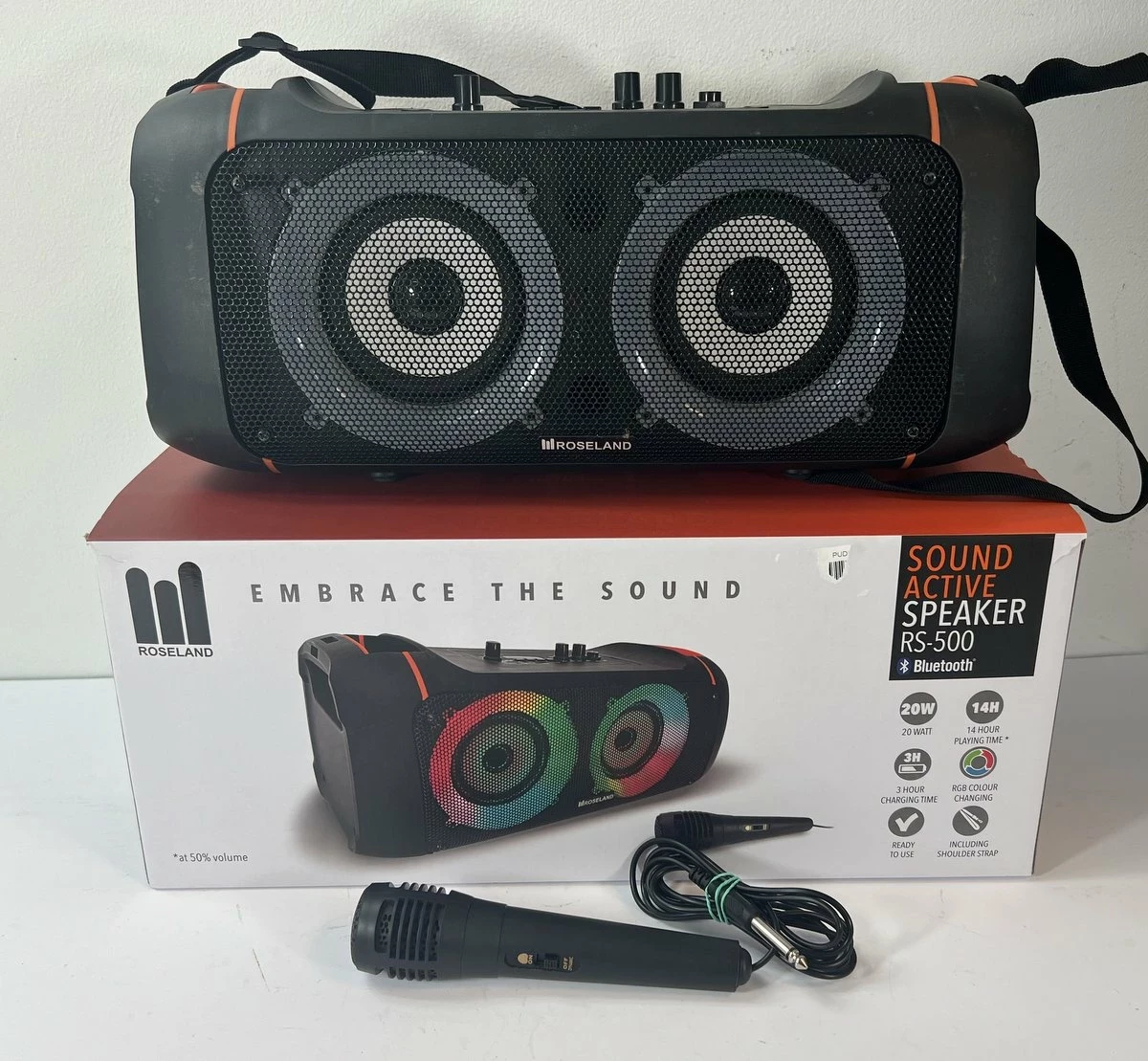 GŁOŚNIK RS500 ROSELAND 20W + MIKROFON + PUDEŁKO Głośniki Loombard.pl