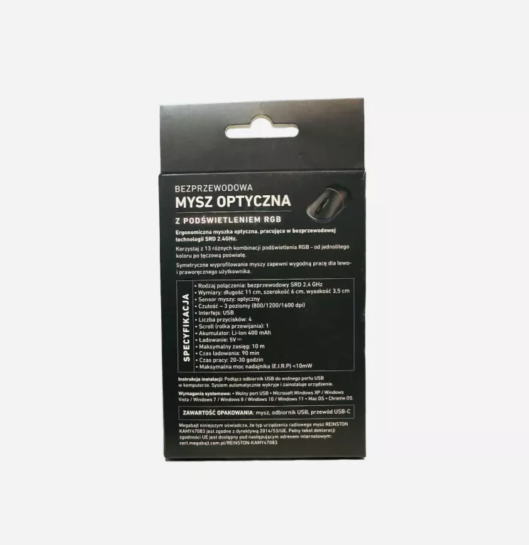 MYSZ OPTYCZNA REINSTON ULTRA