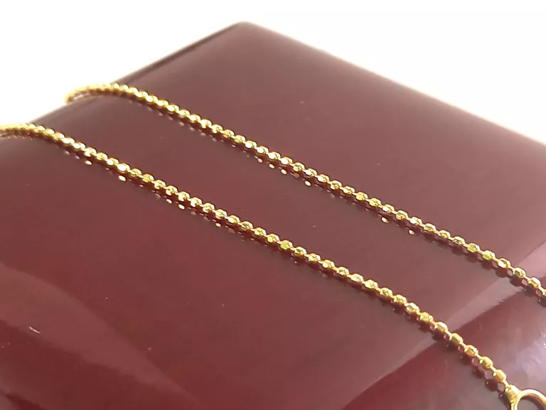 NIENOSZONA ZŁOTA BRANSOLETKA SPLOT KULKOWY P585 0,53G