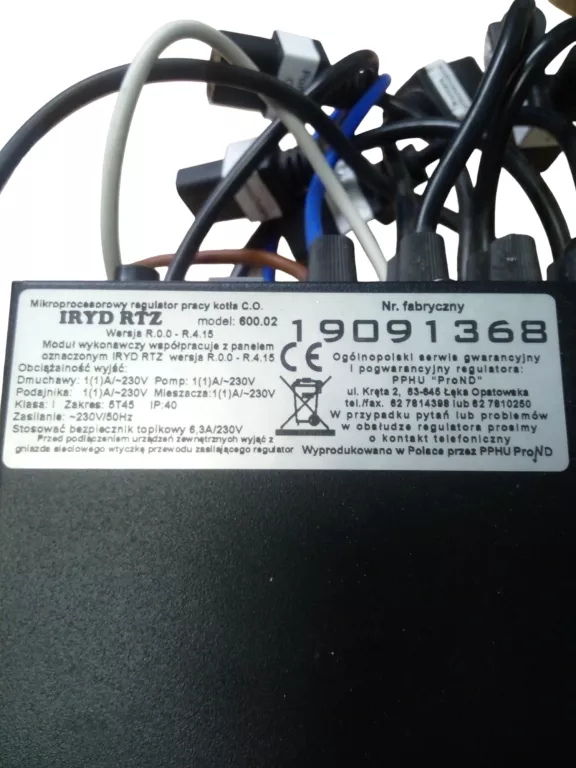 STEROWNIK IRYD RTZ 600.02