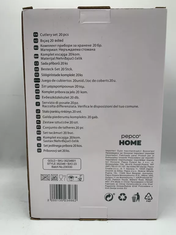 PEPCO HOME SZTUĆCE ZŁOTE