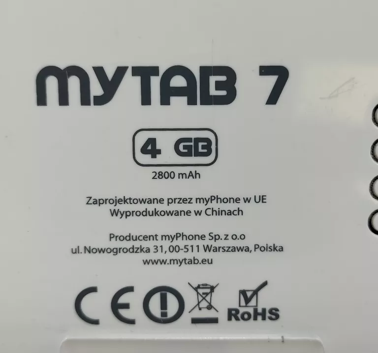 TABLET MYTAB 7 4GB