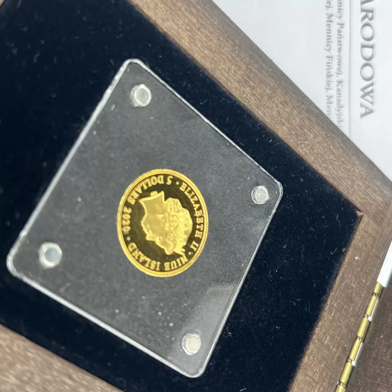 ZŁOTA MONETA JÓZEF HALLER PR. 999 5 DOLLARS