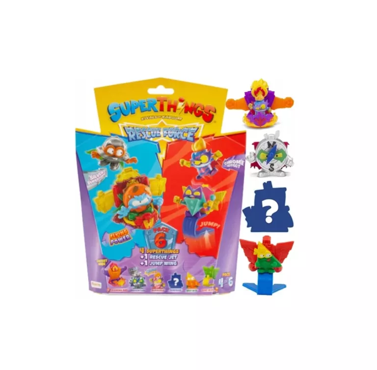 SUPER ZINGS SUPERTHINGS 10 SERIA 6 FIGUREK JET4/6