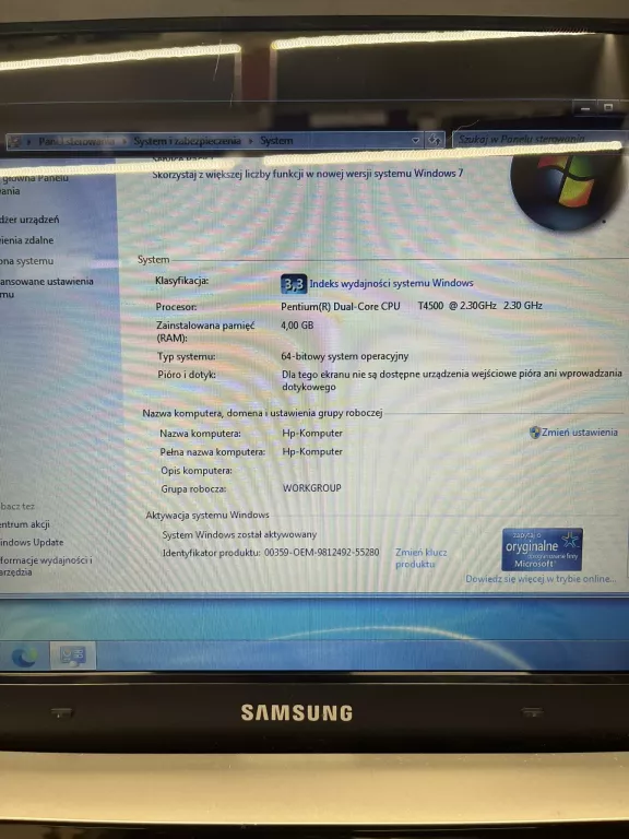 LAPTOP SAMSUNG RV510