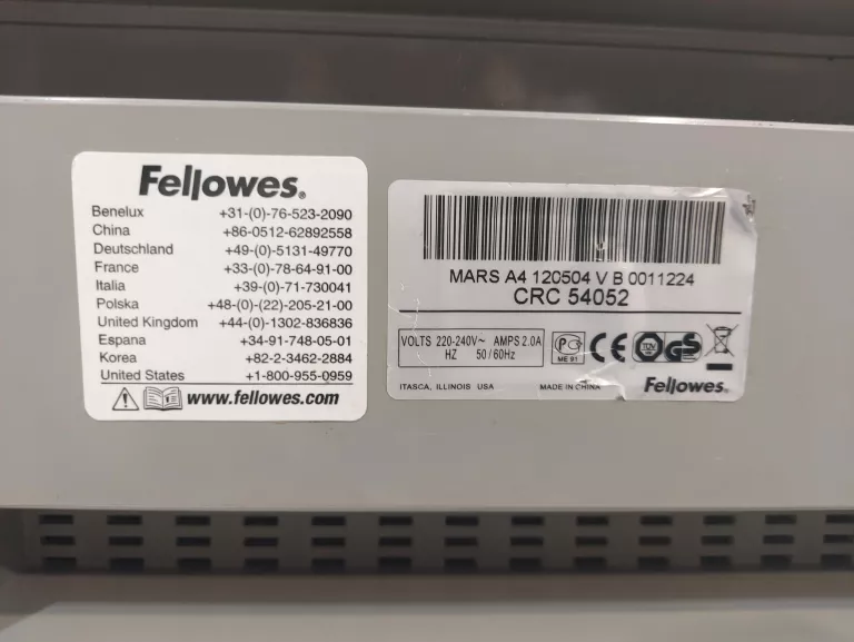 LAMINATOR FELLOWES CRC 54052 MARS A4
