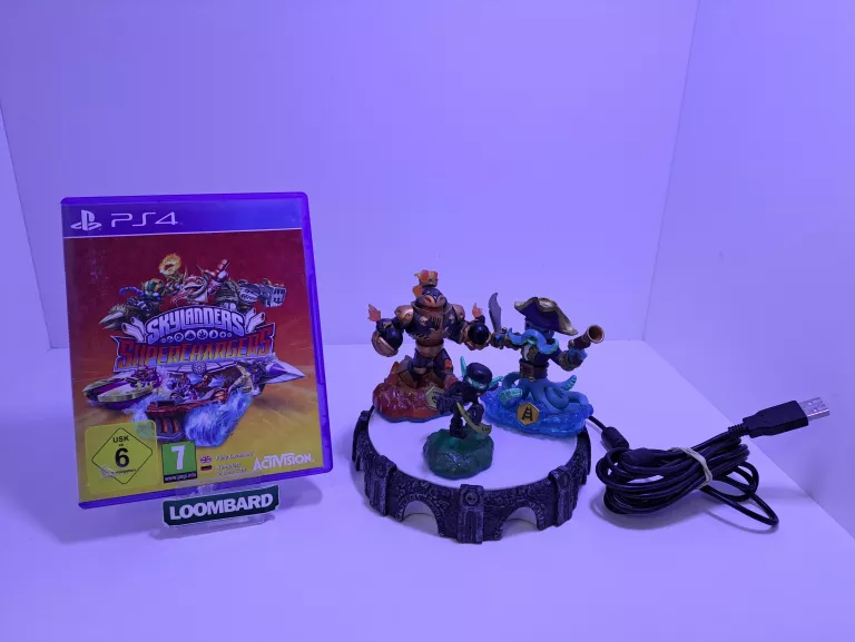 GRA PS4 SKYLANDERS SUPERCHARGER 5 + FIGURKI 3 SZT
