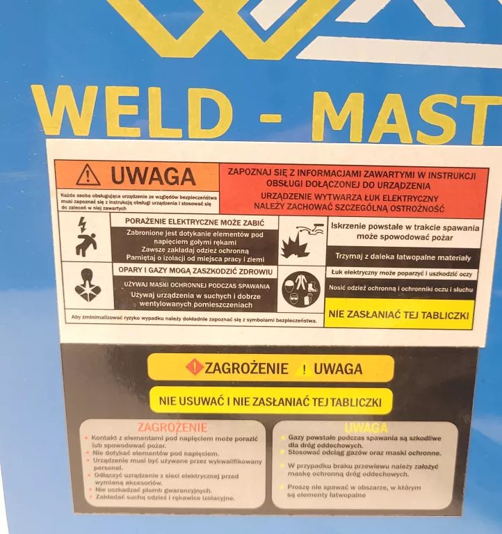 SPAWARKA MIGOMAT BEZGAZOWY WM-140F WELD MASTER