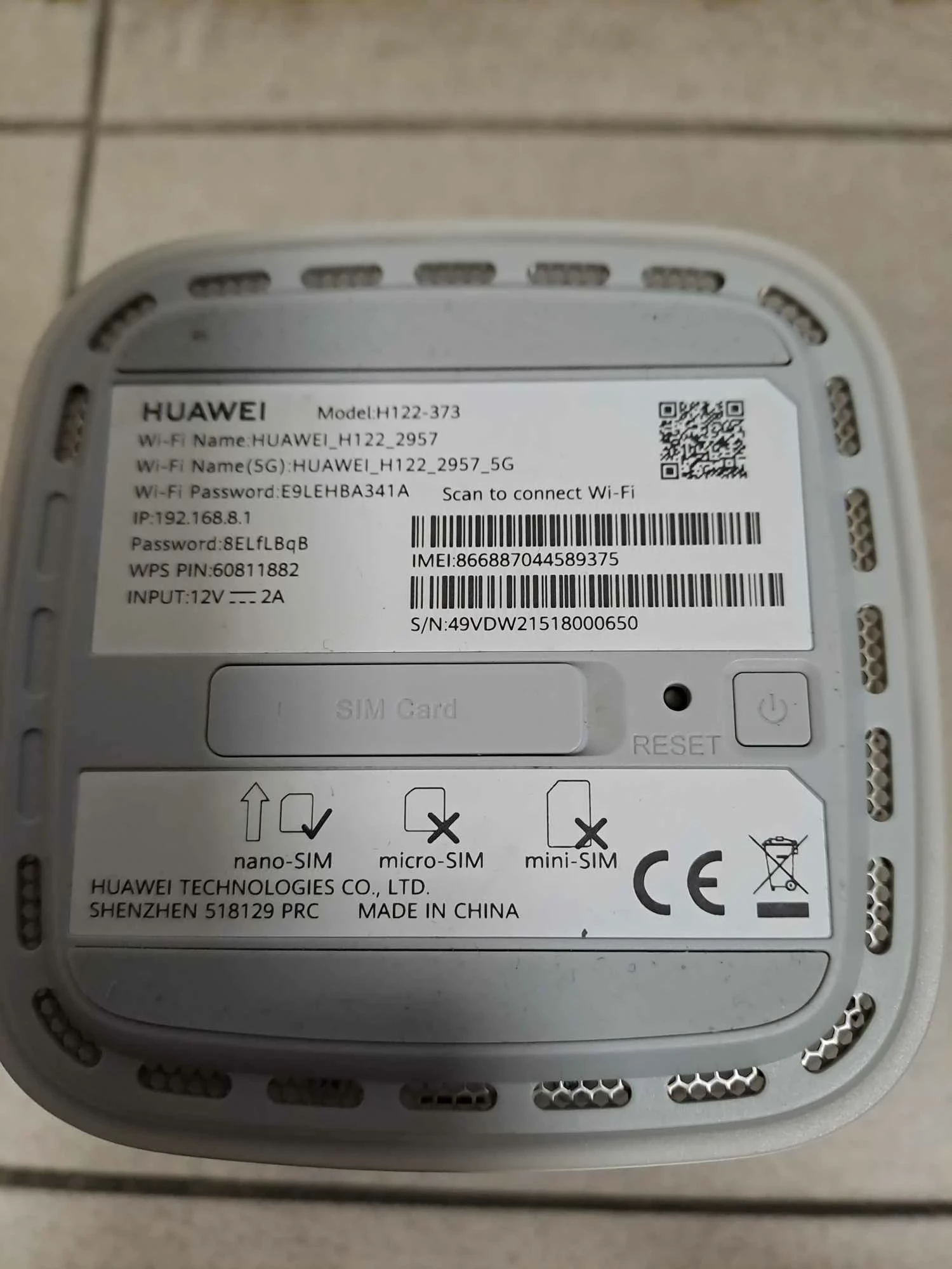router-huawei-5g-h122-373przewod-zasilajacy-model-huawei-5g-h122-373