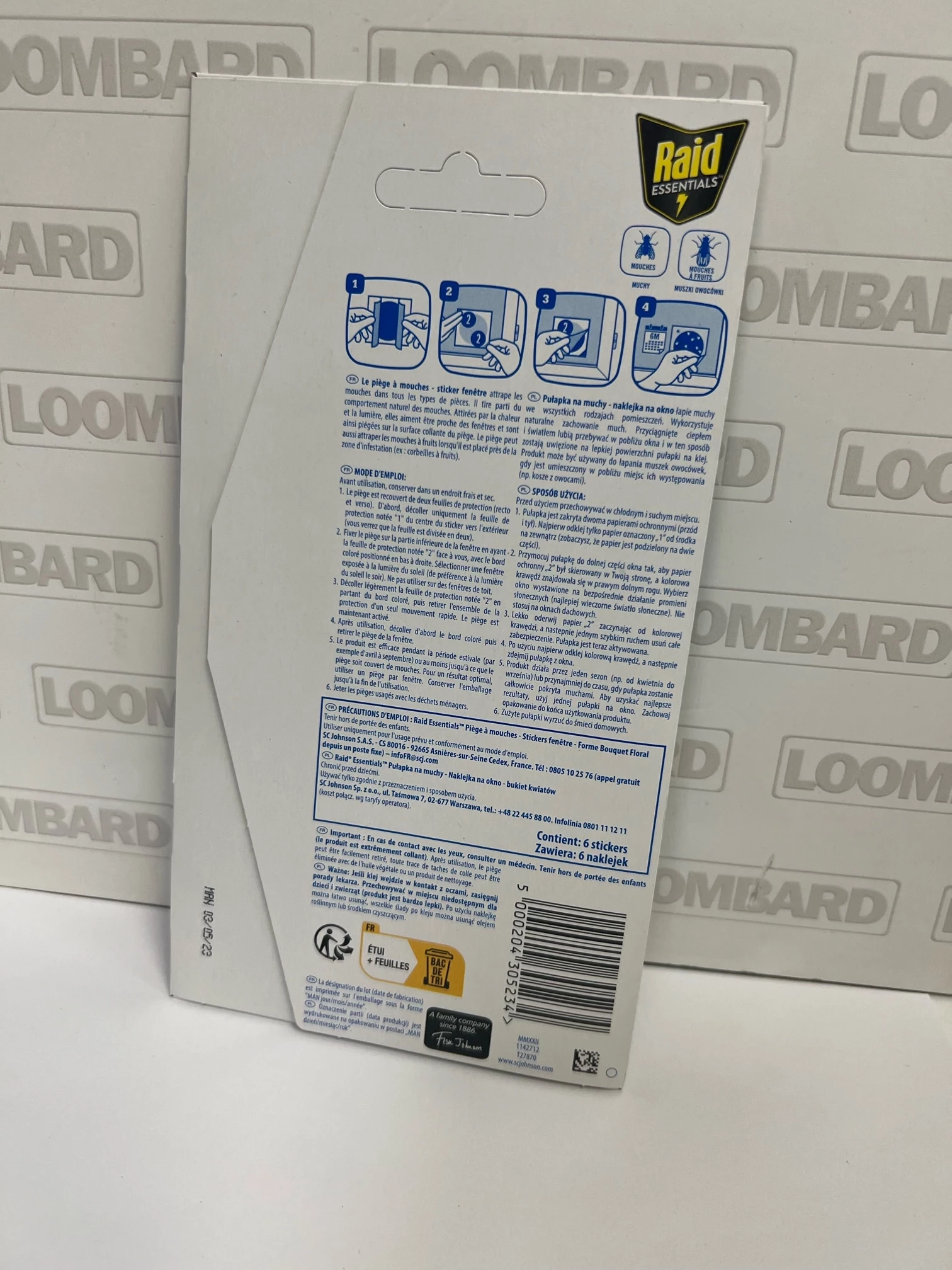 raid-essentials-pulapka-na-muchy-6szt-naklejka-bukiet-kwiatow-ean-gtin-5000204305234
