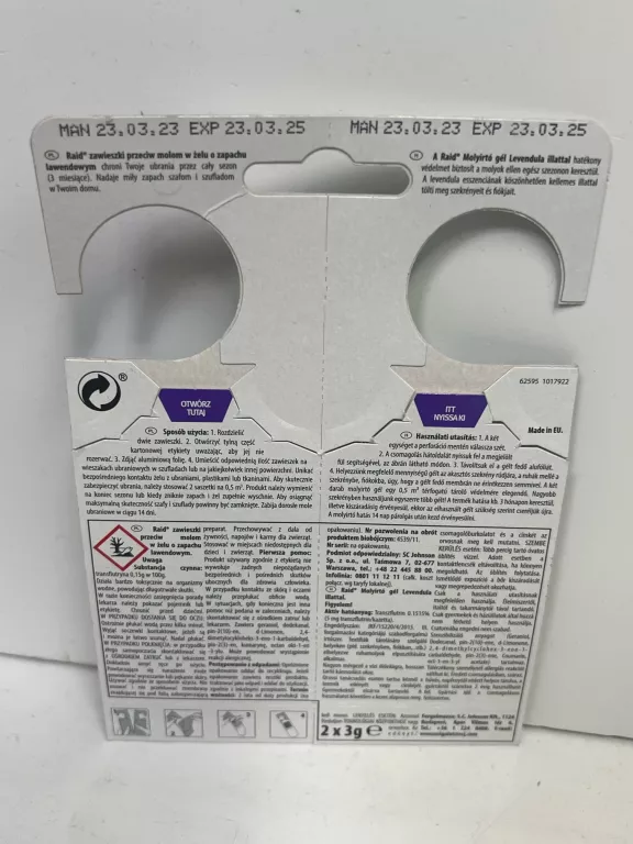 raid-lawendowa-zawieszka-przeciw-molom-2-szt-stan-uzywany