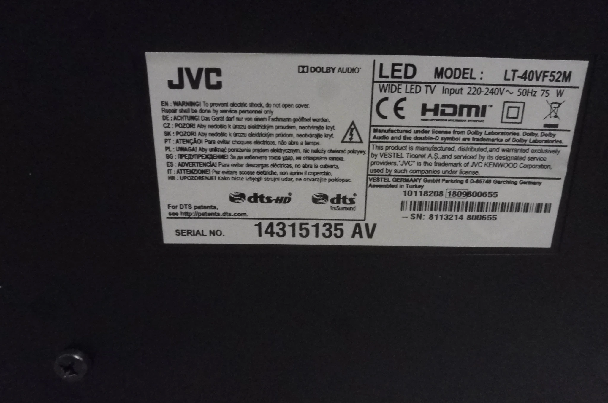 telewizor-jvc-led-lt-40vf52m-brak-pilota-uszkodzony-marka-jvc