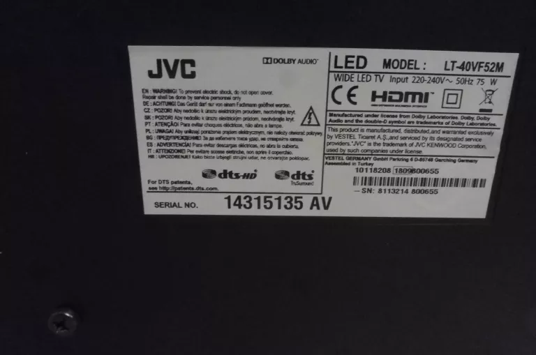 telewizor-jvc-led-lt-40vf52m-brak-pilota-uszkodzony-marka-jvc