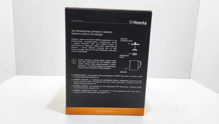 DZBANEK OLIVIA GREEN Z ZAPARZACZEM 1,3 L HOMLA