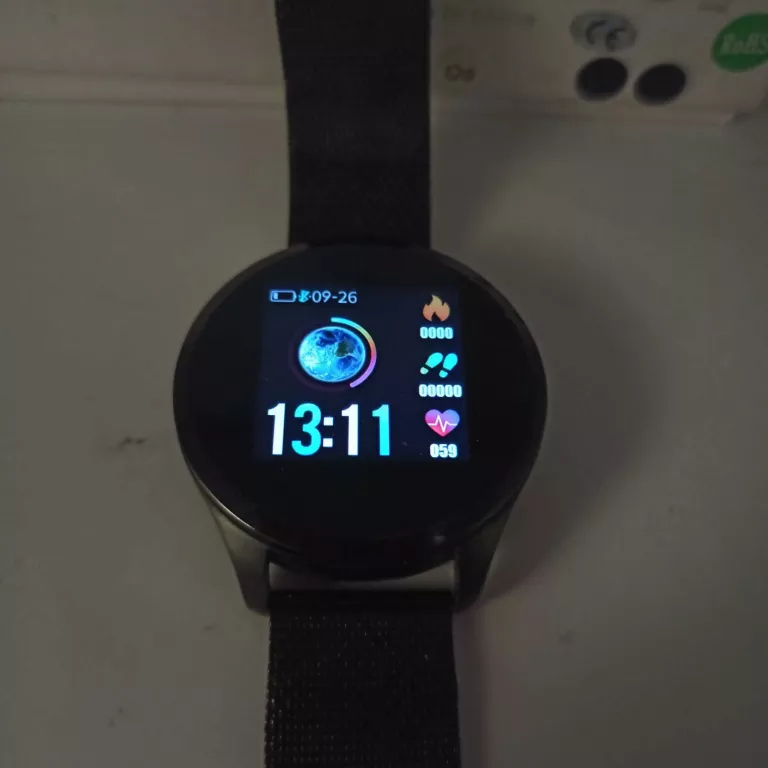 SMATWATCH Q9 CZARNY+KABEL+ PUD