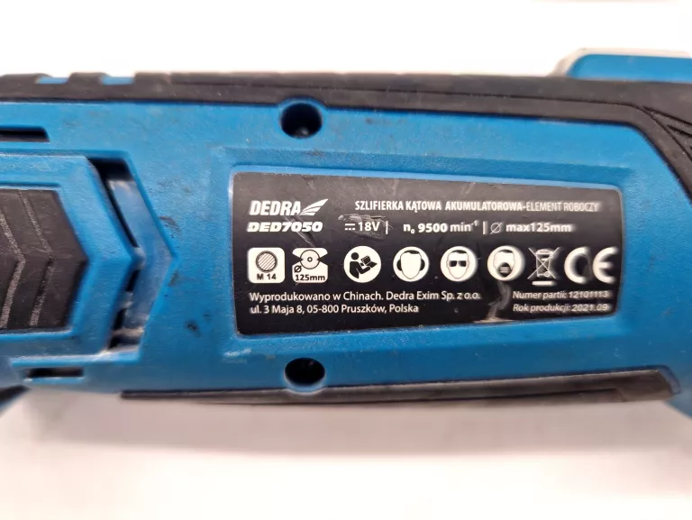 ZESTAW ELEKTRONARZĘDZI DEDRA + 5 AKU  (10 EL).