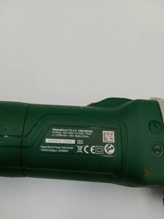 SZLIFIERKA KĄTOWA BOSCH 750-125 750W 230V PUD