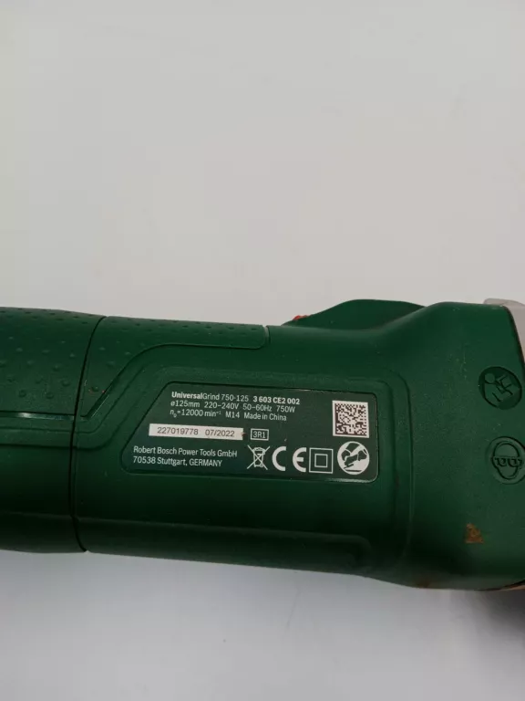 SZLIFIERKA KĄTOWA BOSCH 750-125 750W 230V PUD
