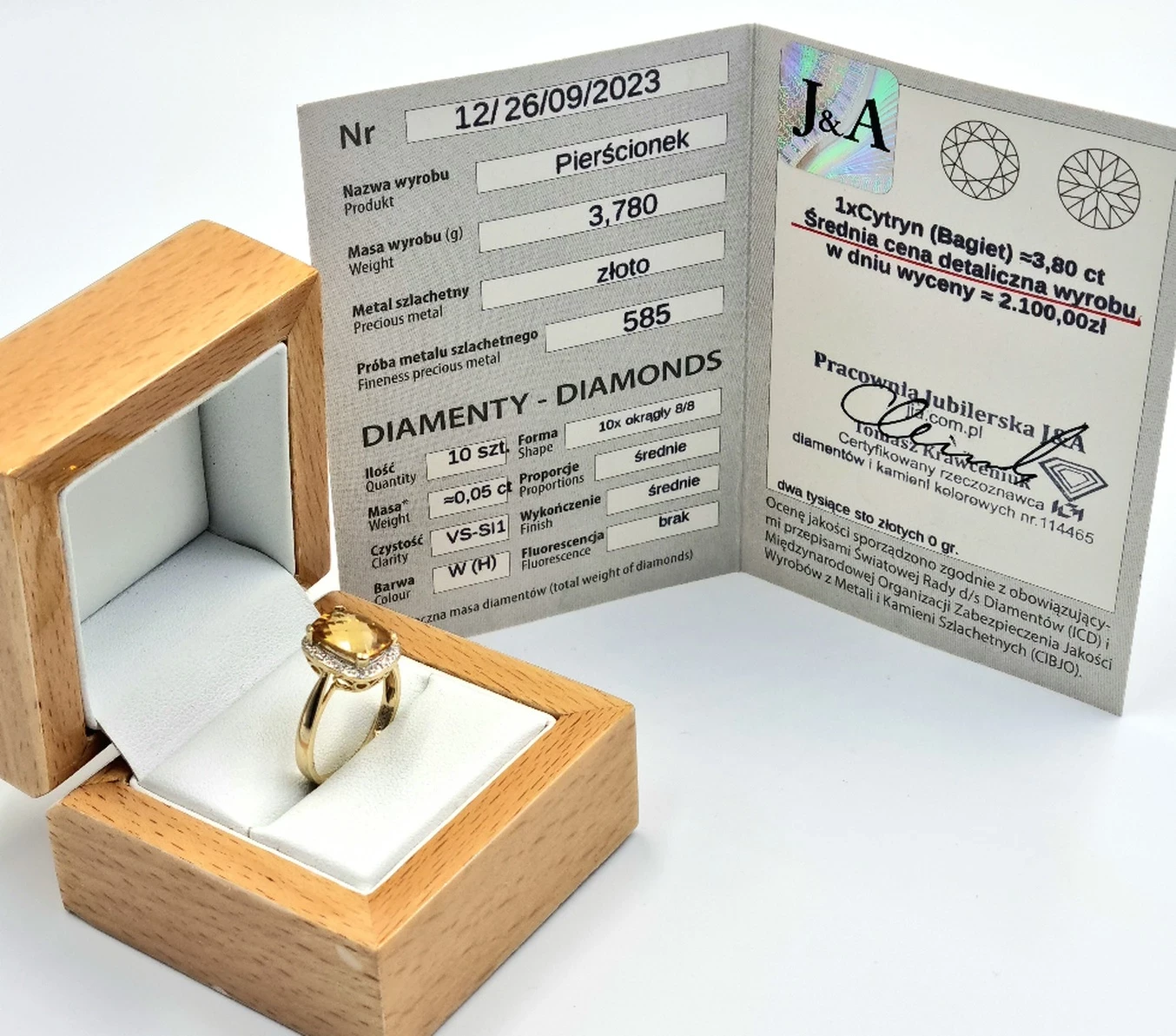 zloty-pierscionek-z-diamentami-i-cytrynem-pr-585-w-378-gr-apartroz-18-radosna-38-wroclaw