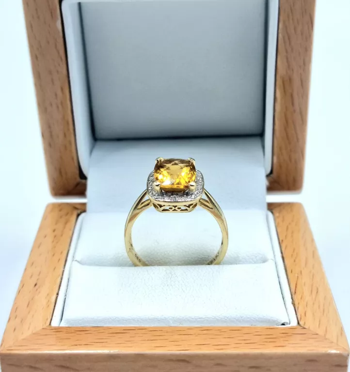 zloty-pierscionek-z-diamentami-i-cytrynem-pr-585-w-378-gr-apartroz-18-kamien-cytryn