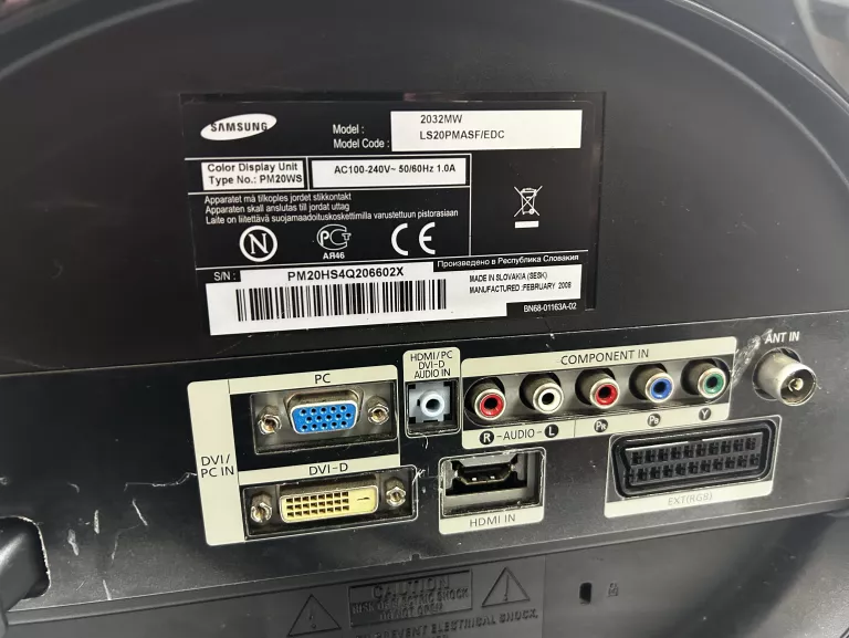 SAMSUNG SYNCMASTER 2032MW