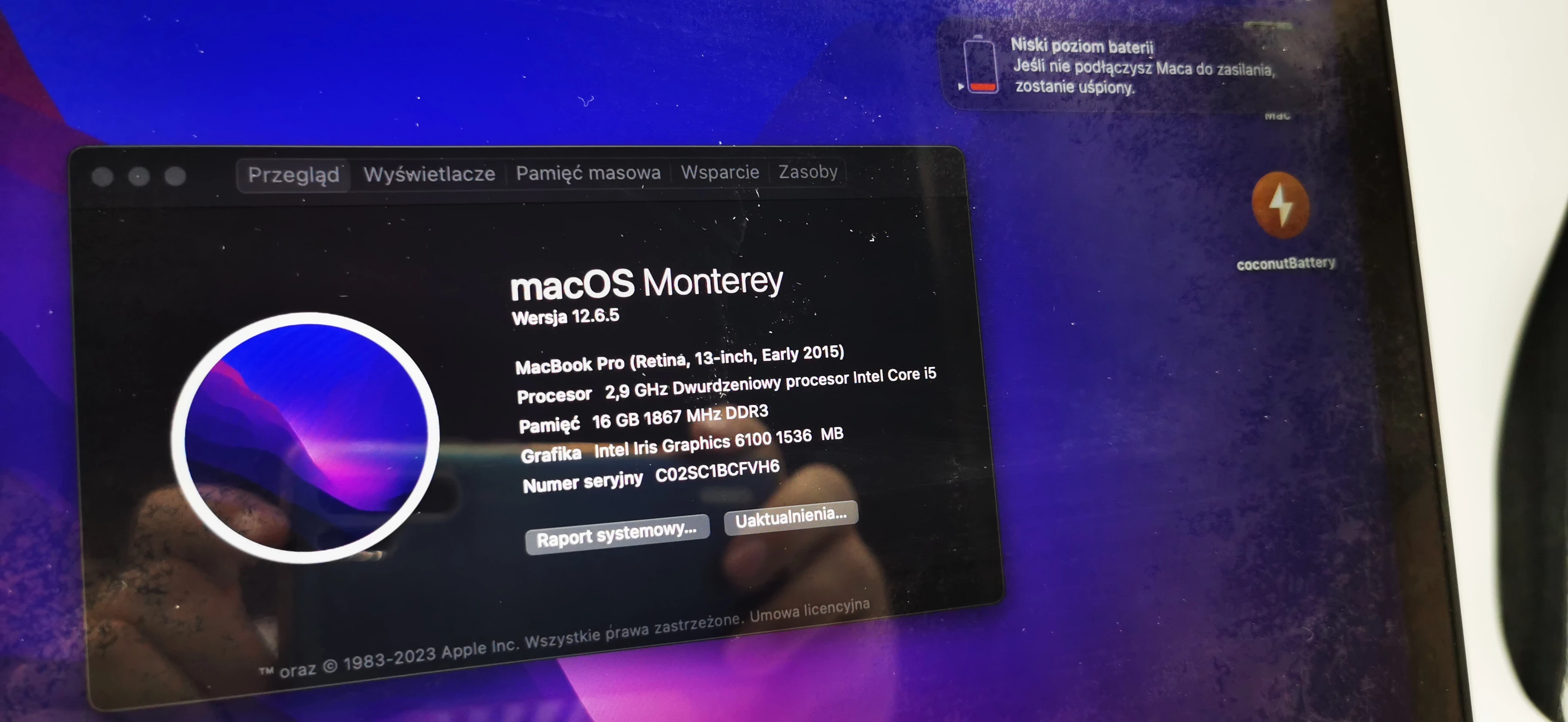 laptop-macbook-pro-13-a1502-i7-16gb-ram-zalogowany-icloudmatryca-uszkodzo-seria-procesora-intel-core-i5