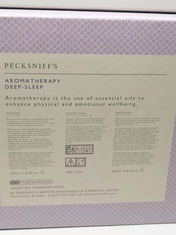ZESTAW PECKSNIFFS AROMATHERAPY DEEP-SLEEP