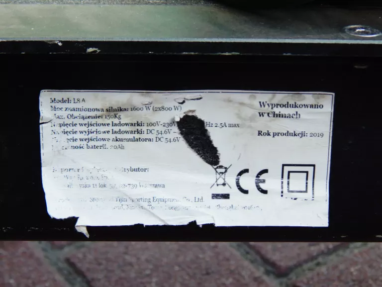 HULAJNOGA ELEKTRYCZNA ECORIDER L8A 1600W