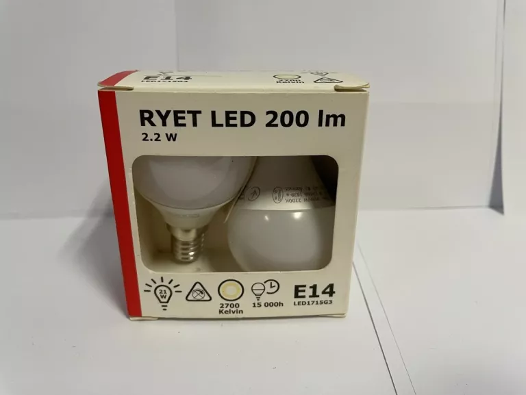 ŻARÓWKI IKEA 2SZT. RYET E14 2,2 W LED1715G3
