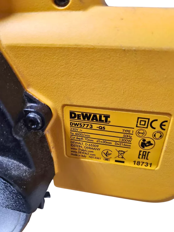 PILARKA UKOSOWA DEWALT DWS773
