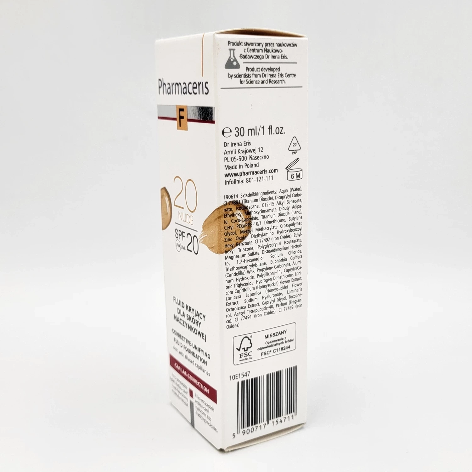 pharmaceris-f-fluid-kryjacy-do-cery-naczynkowej-spf20-stan-uzywany