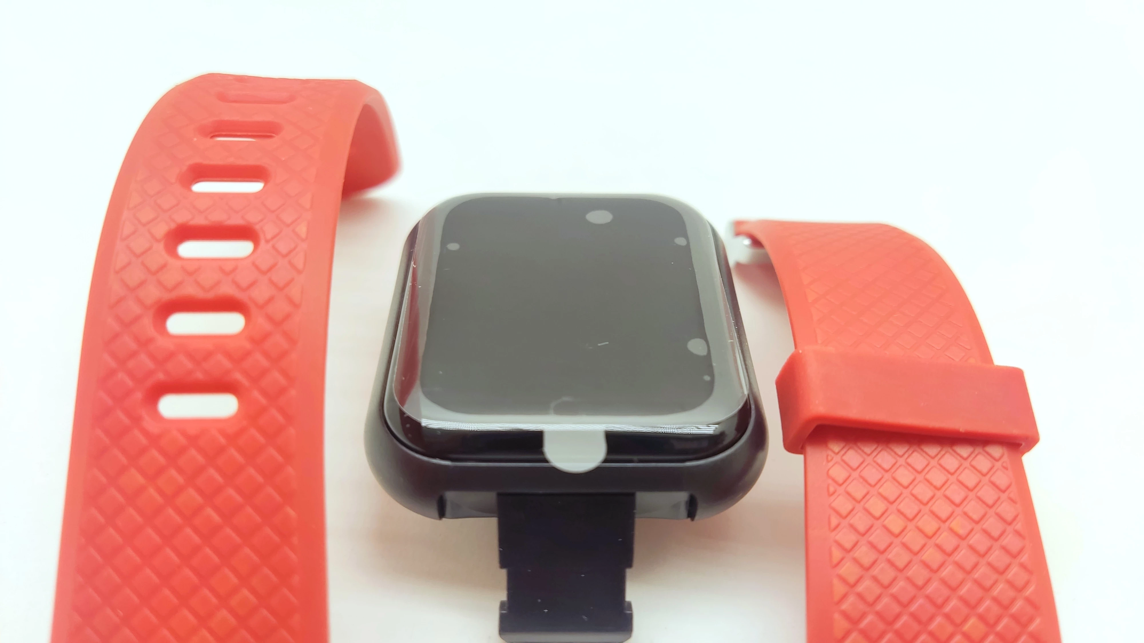 smart-bracelet-your-health-steward-czerwona-opaska-kolor-dominujacy-czarny