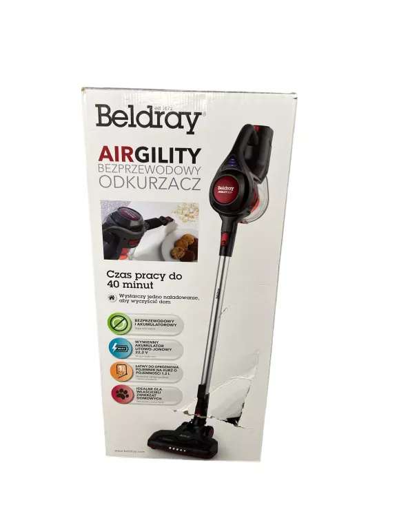 ODKURZACZ PIONOWY BELDRAY BEL0737NTFOB