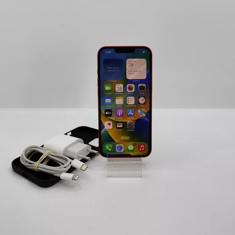 TELEFON IPHONE 14 128GB CZERWONY BATERIA 100%