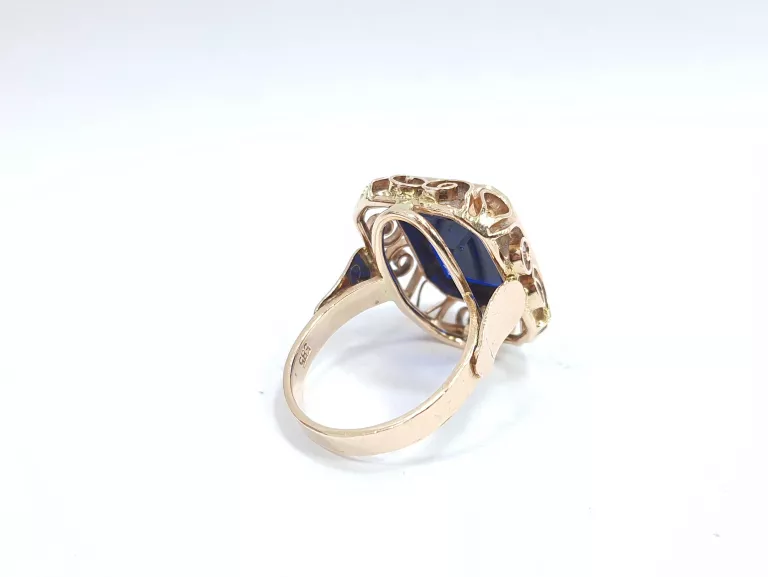 zloty-pierscionek-syntetyczny-spinel-585pr-810g-material-zloto