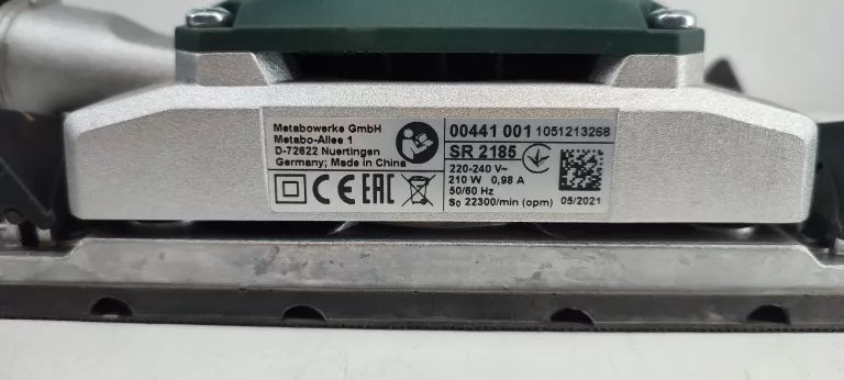SZLIFIERKA OSCYLACYJNA METABO SR 2185 KOMPLET